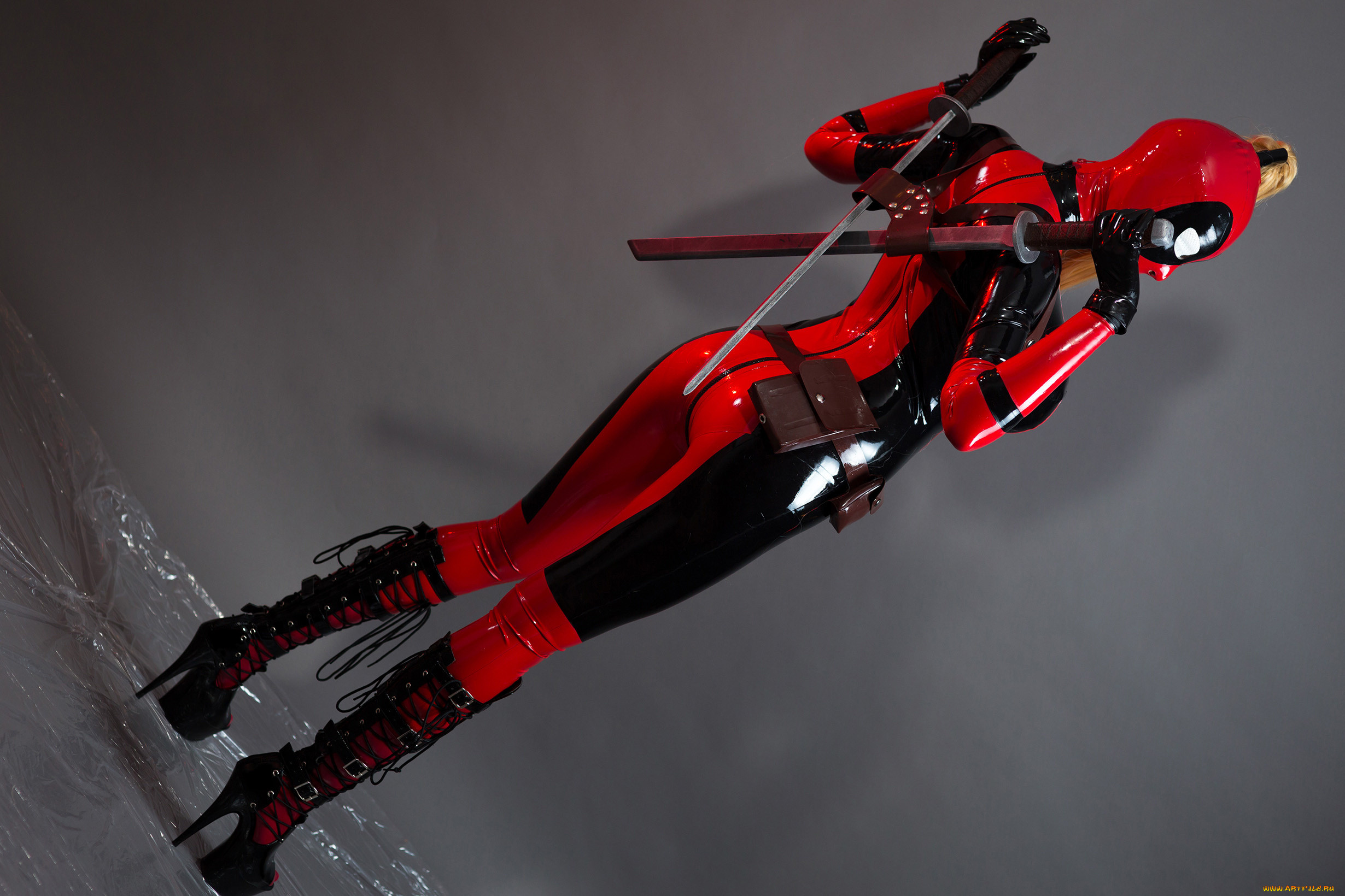 , cosplay , , lady, deadpool, marvel, , latex, , katana, girl, , , wanda, wilson, , , , , 